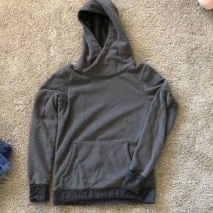 High neck hoodie